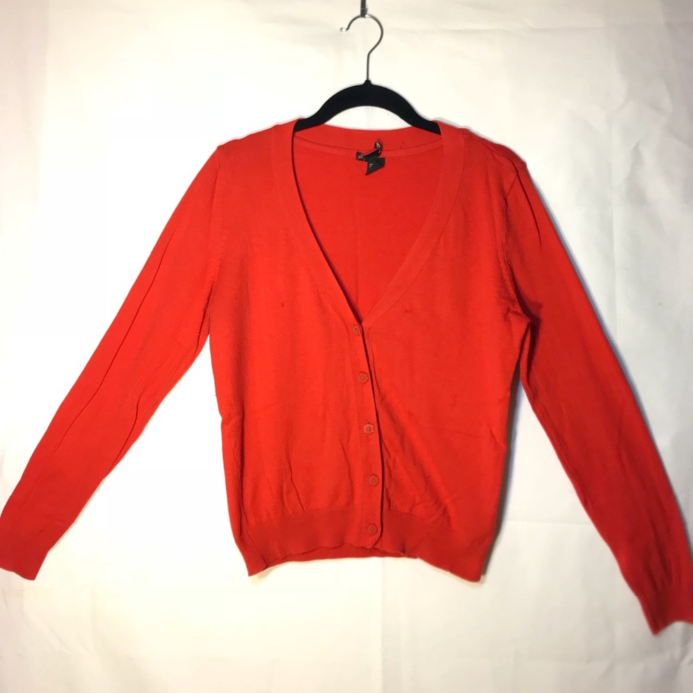 H&M red cardigan